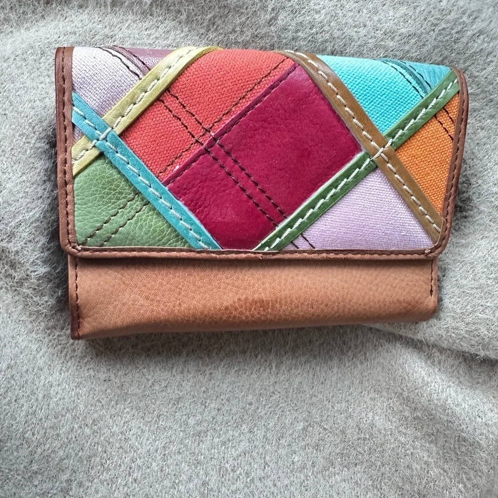Fossil Multicolor Patchwork Wallet